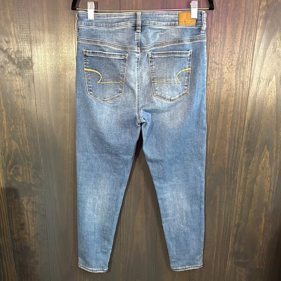 American Eagle Outfitters Women's Blue Jeans Skinny Next Level Stetch 10 X-Short - Picture 3 of 4
